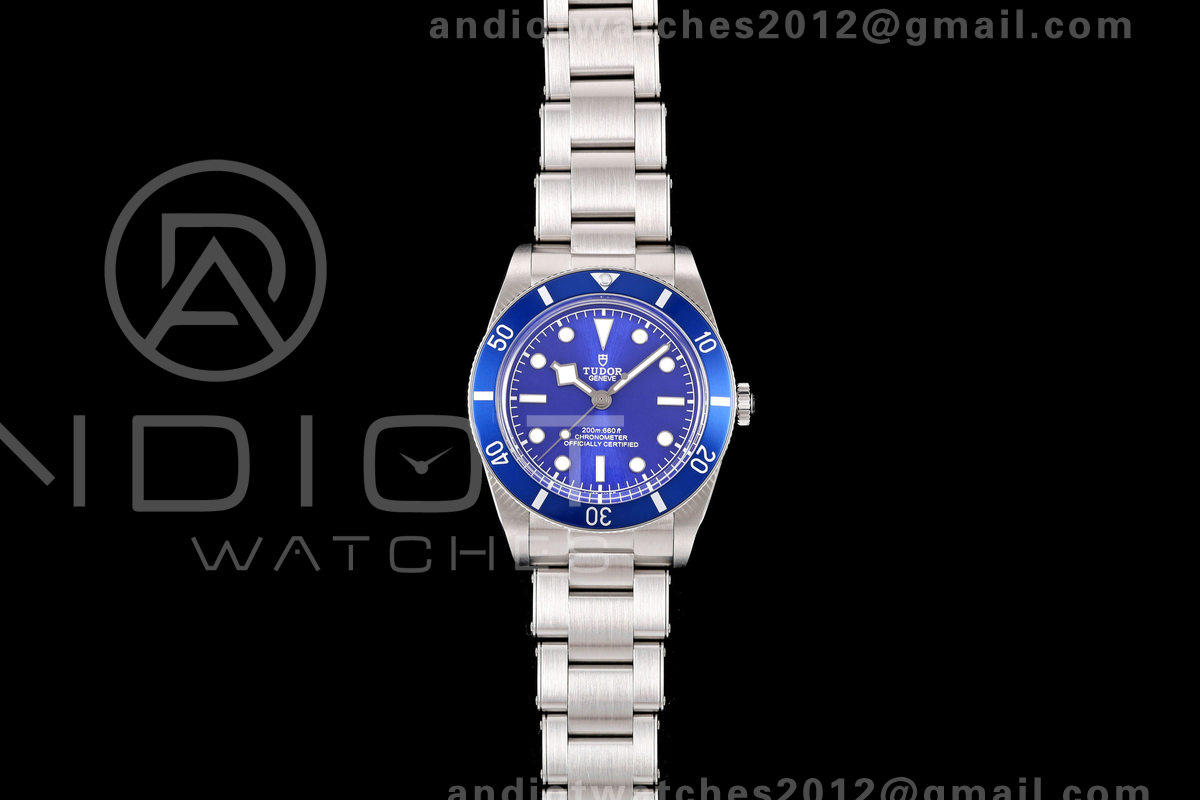 Heritage Black Bay M79000N 37mm SS ZF 1:1 Best Edition Blue Dial Blue Bezel on SS Bracelet A2824 